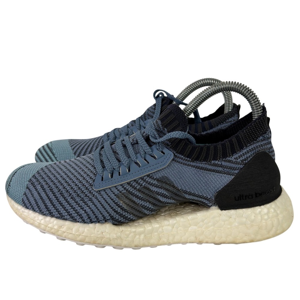 Adidas Ultraboost X Parley Women's Size 6.5 Raw Grey Blue Running Shoes Sneakers
